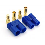 CONECTOR PLUG EC3 MACHO E FÊMEA COM TERMO RETRÁTIL 1PAR PER FEC3 MEC3